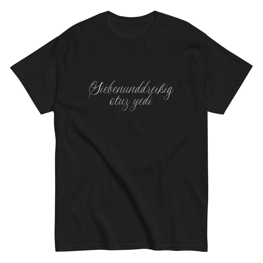 37 Logo ohne Rand Klassisches Unisex T-Shirt