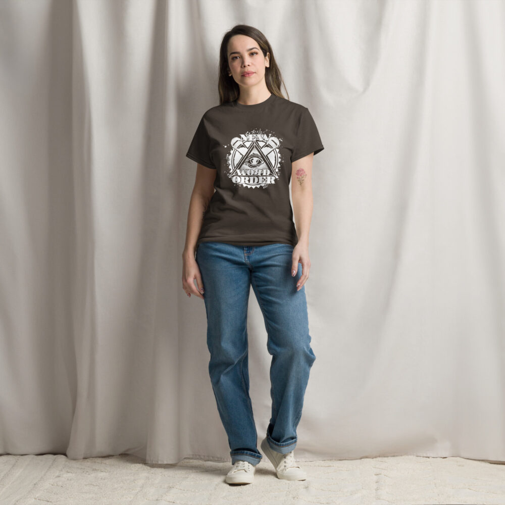 NWO Logo weiss Unisex T-Shirt – Bild 6