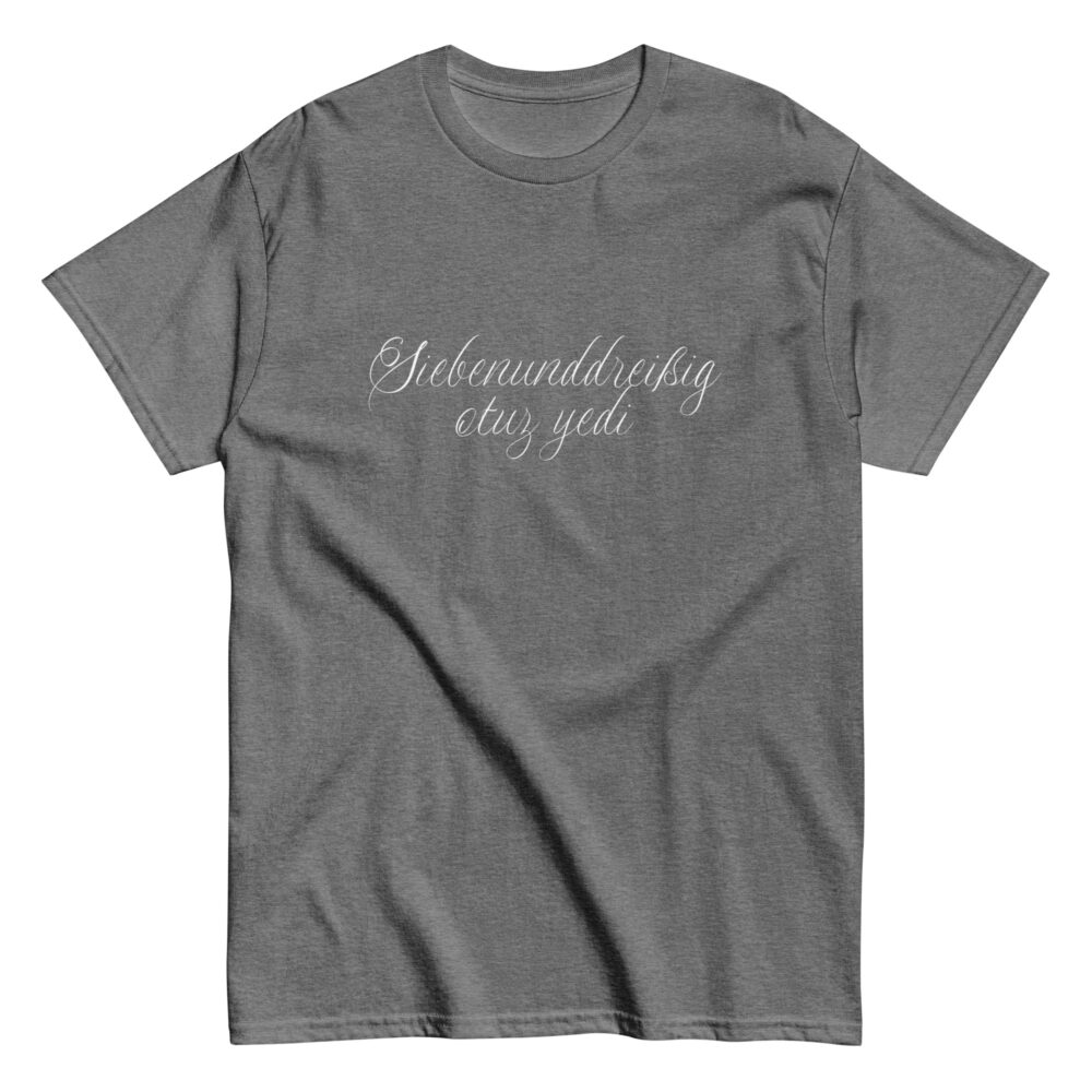 37 Logo ohne Rand Klassisches Unisex T-Shirt – Bild 7