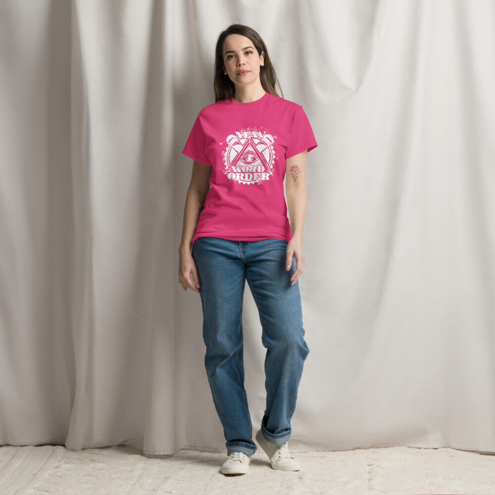 NWO Logo weiss Unisex T-Shirt – Bild 11