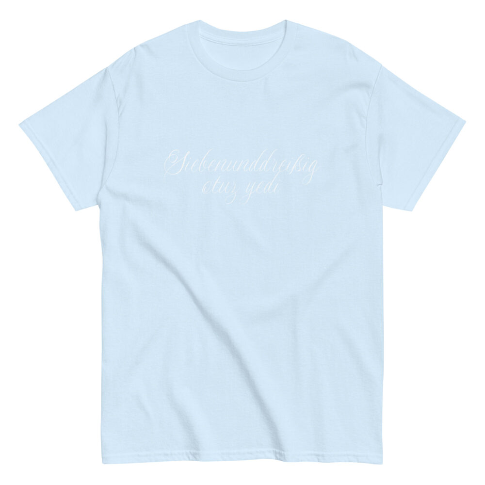 37 Logo ohne Rand Klassisches Unisex T-Shirt – Bild 10