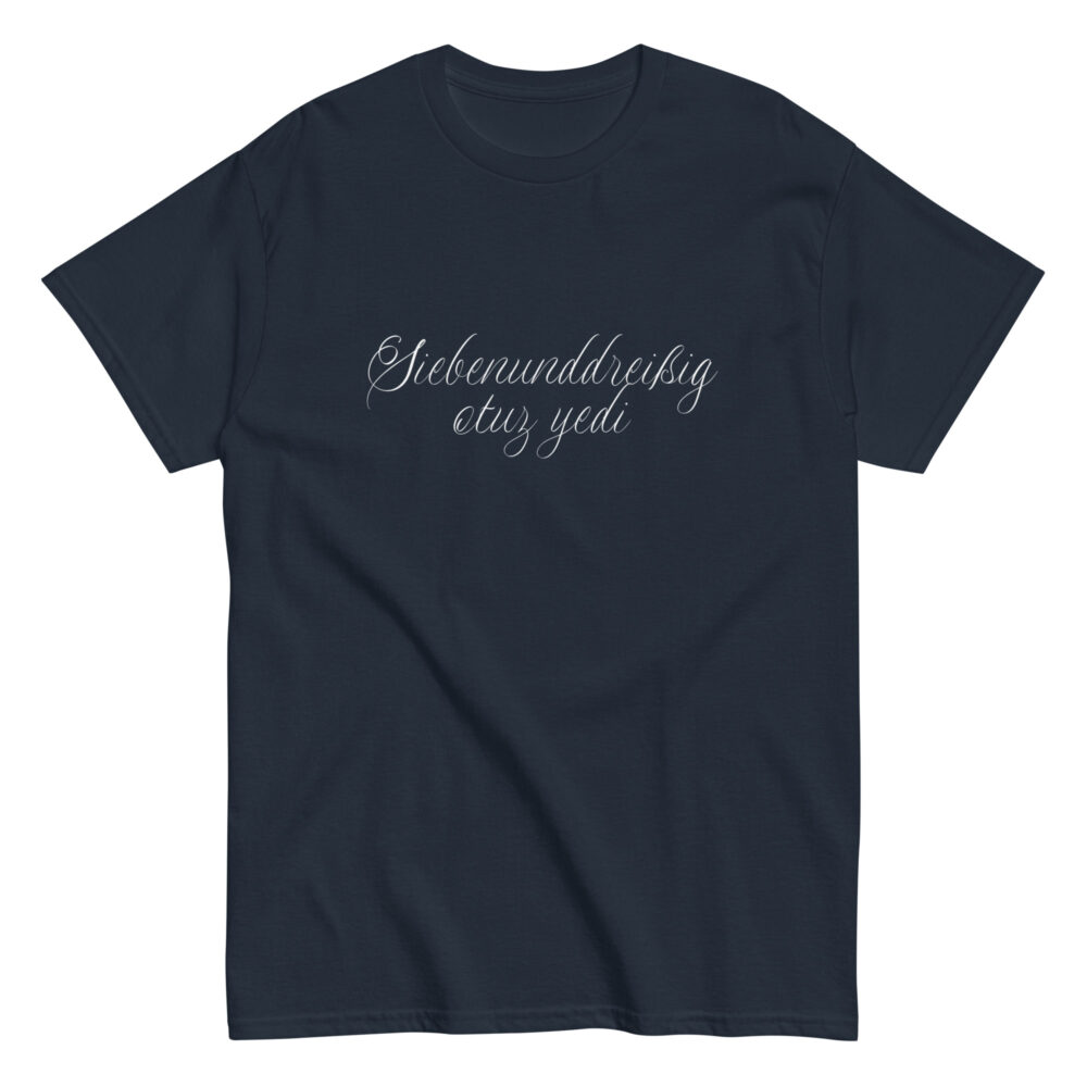 37 Logo ohne Rand Klassisches Unisex T-Shirt – Bild 2