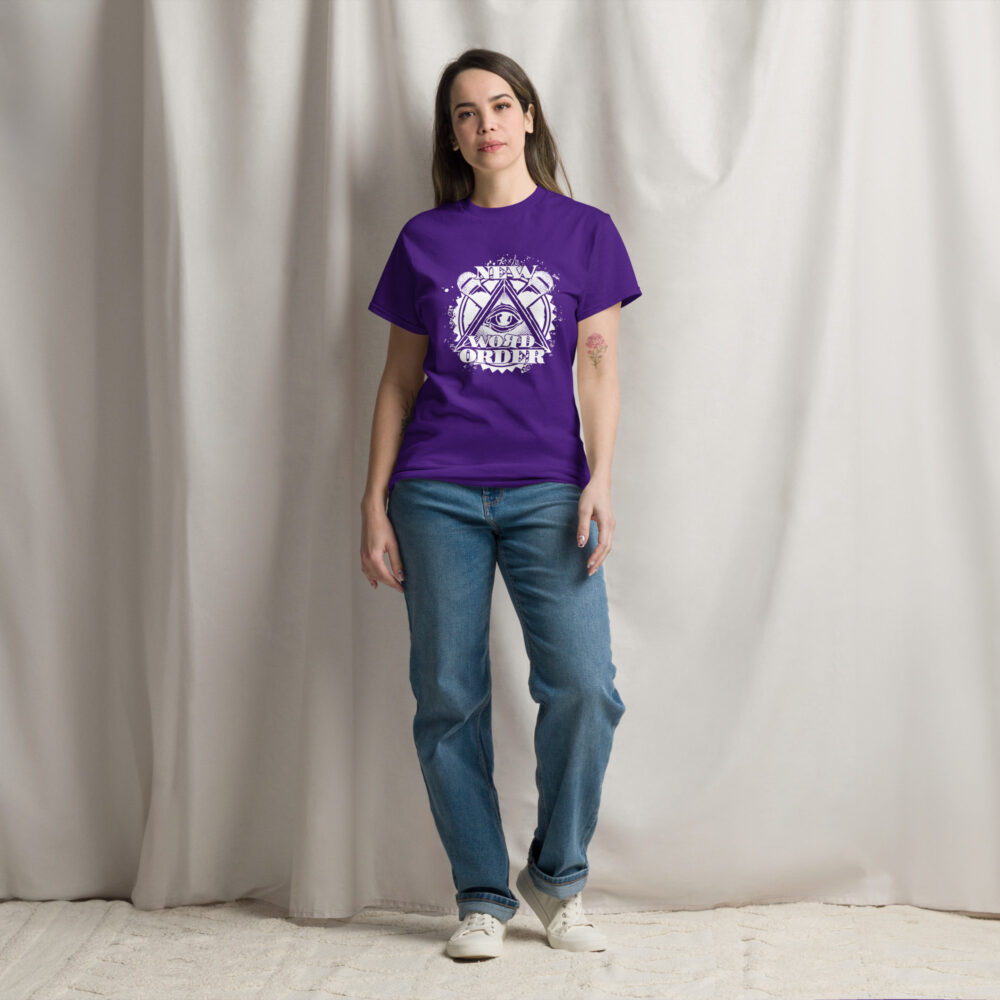 NWO Logo weiss Unisex T-Shirt – Bild 4