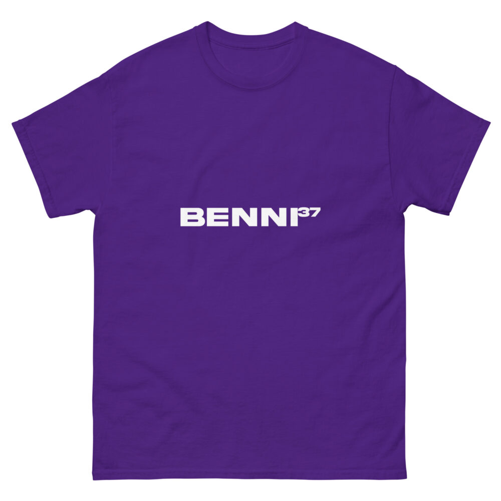 Benni37 Logo weiss Unisex T-Shirt – Bild 4