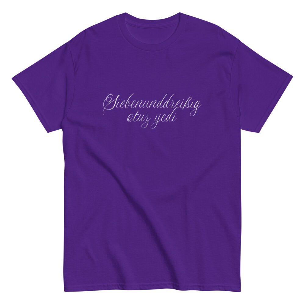 37 Logo ohne Rand Klassisches Unisex T-Shirt – Bild 3