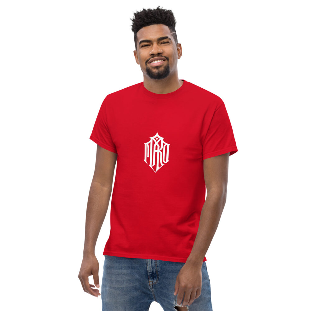 Maro Logo weiss Klassisches Unisex T-Shirt – Bild 4
