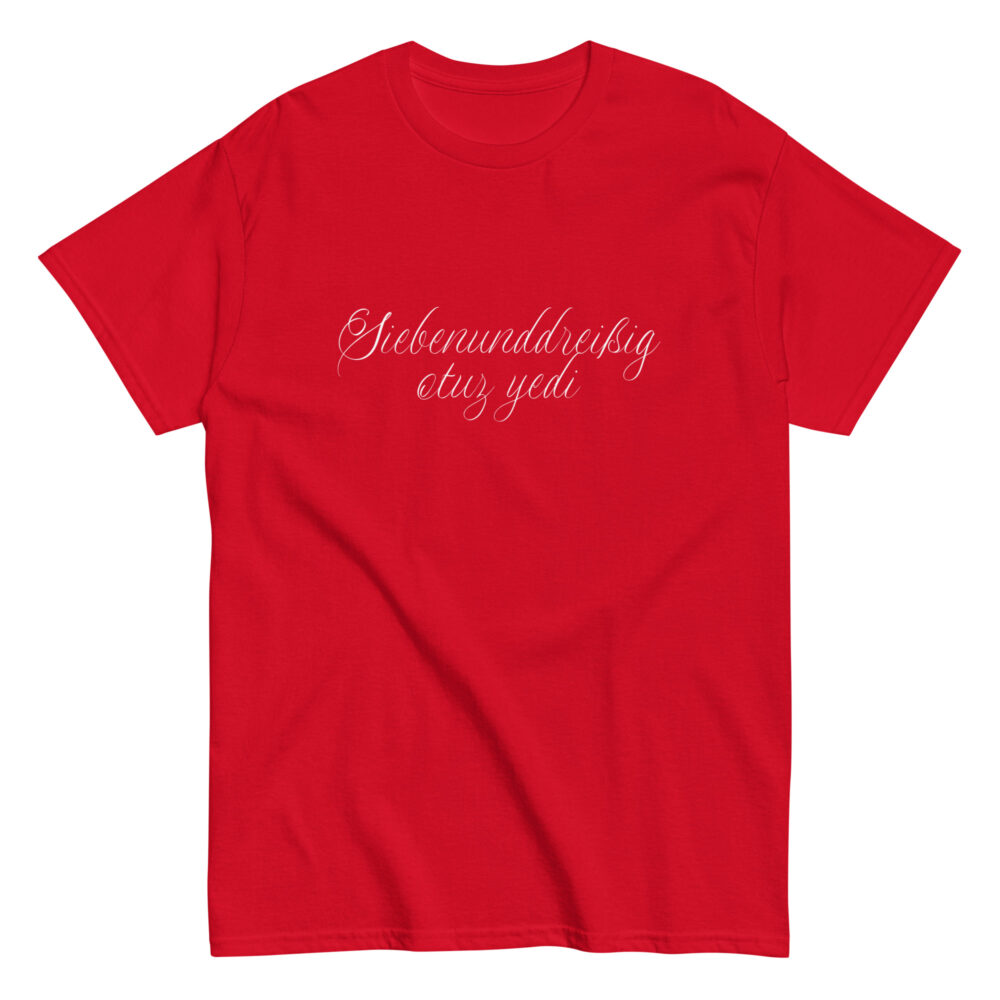 37 Logo ohne Rand Klassisches Unisex T-Shirt – Bild 4