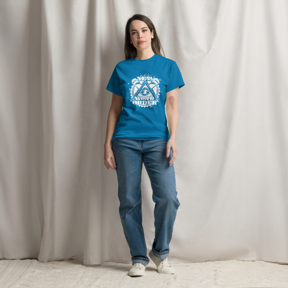 NWO Logo weiss Unisex T-Shirt – Bild 10